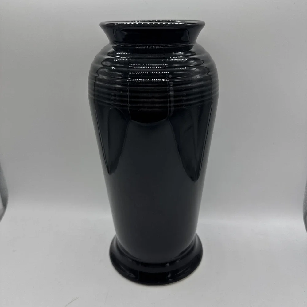 Fiesta Monarch Vase Black New Excellent Beautiful 50 Ounces